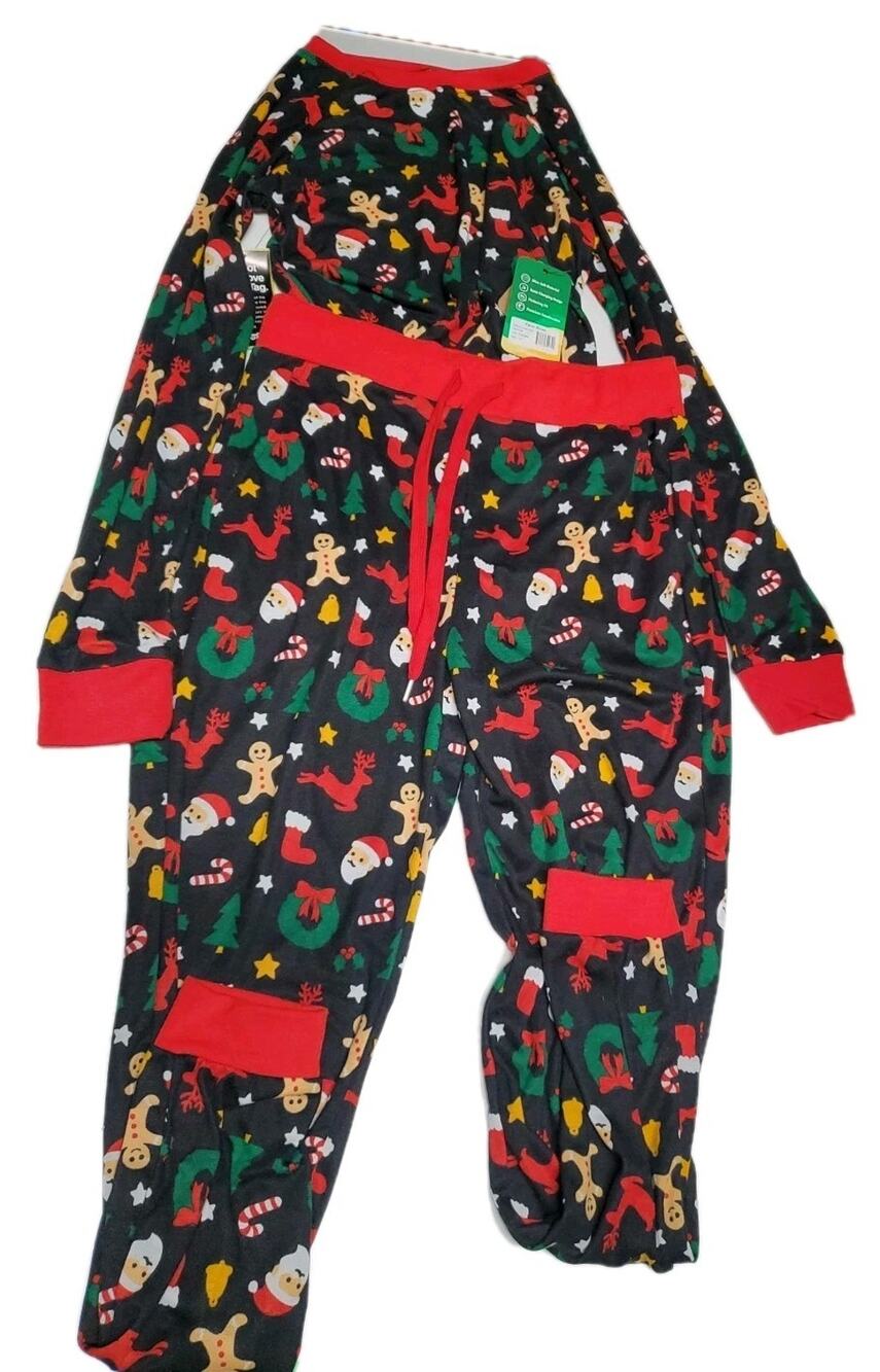 TipsyElves Women’s Cookie Cutter Pajama Set Christmas Lounge Sleepwear NEW